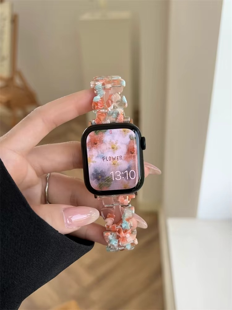 Butterfly Bloom Resin Band for Apple Watch
