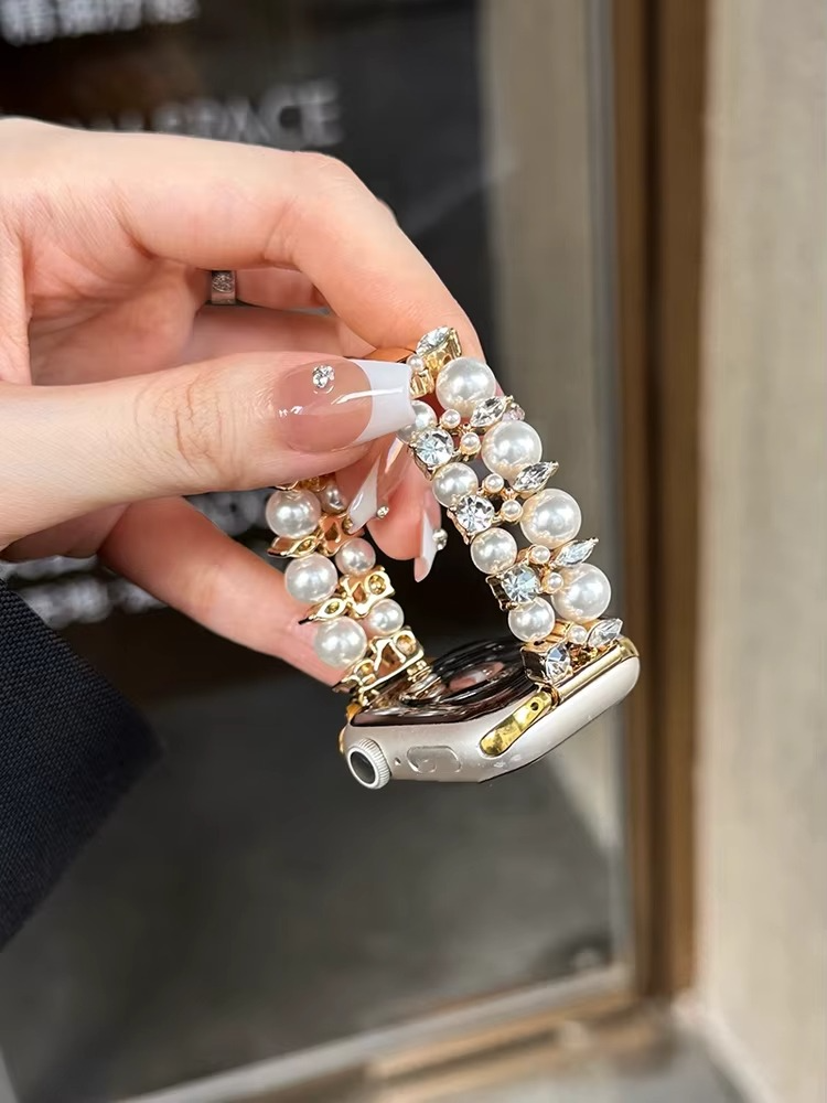 PearlSpark Luxe Diamond Band for Apple Watch