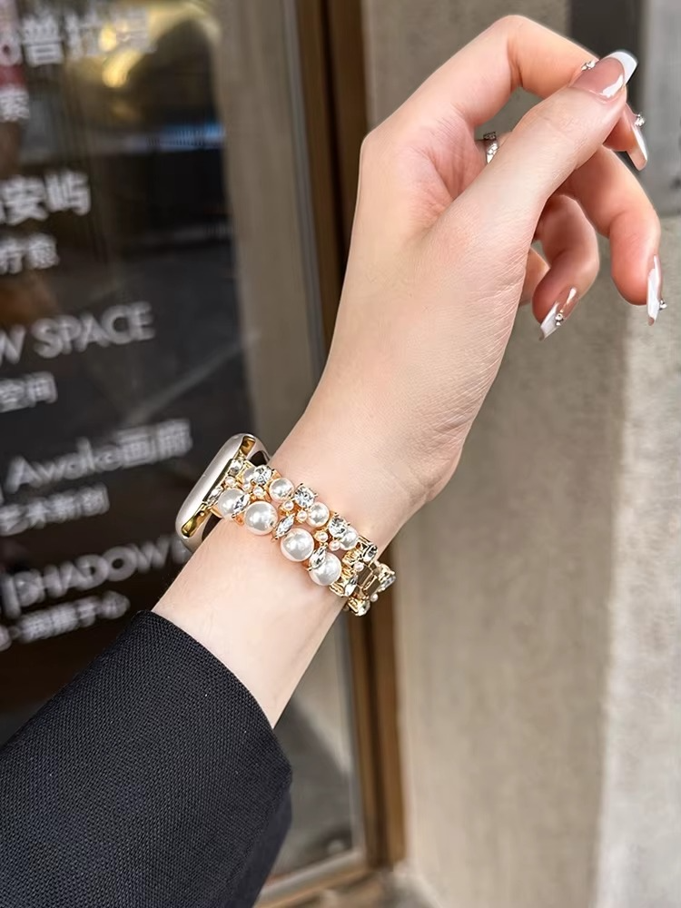 PearlSpark Luxe Diamond Band for Apple Watch