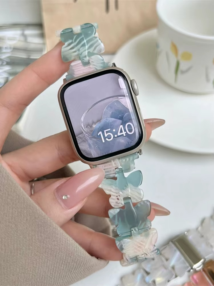 Butterfly Bloom Resin Band for Apple Watch