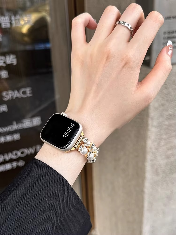 PearlSpark Luxe Diamond Band for Apple Watch