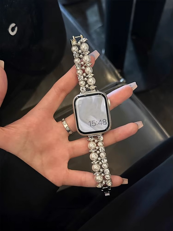 PearlSpark Luxe Diamond Band for Apple Watch